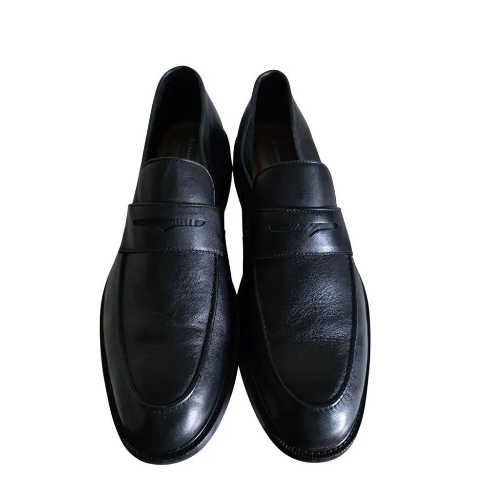 aston grey black dress shoes Prime & Collection Amazing Mens Leather Wingtip Oxford FW2024